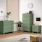 Manhattan Comfort Granville Sage Green 5-Drawer Tall Dresser, 3-Drawer Standard Dresser and 2-Drawer Nightstand GRAN053 - alternate 1